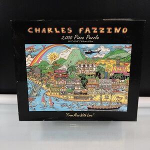 Charles Fazzino From Maui With Love Glitter Puzzle